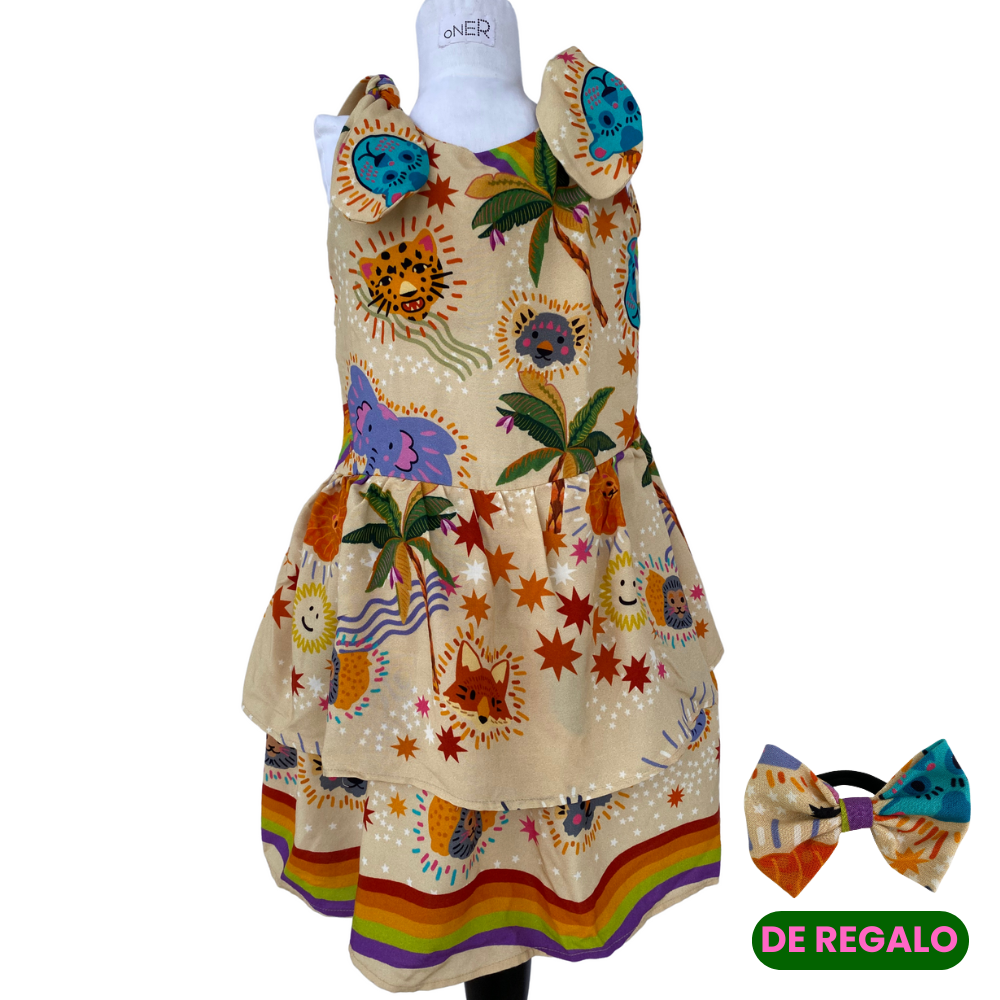 Vestido Expansible de Amarrar Sobre los Hombros + collet de REGALO + descosedor de hilos GRATIS