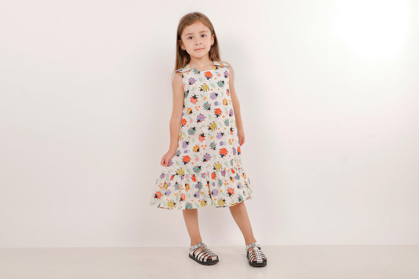 Vestido Expansible Trapecio de Chinitas + collet de REGALO + descosedor de hilos GRATIS