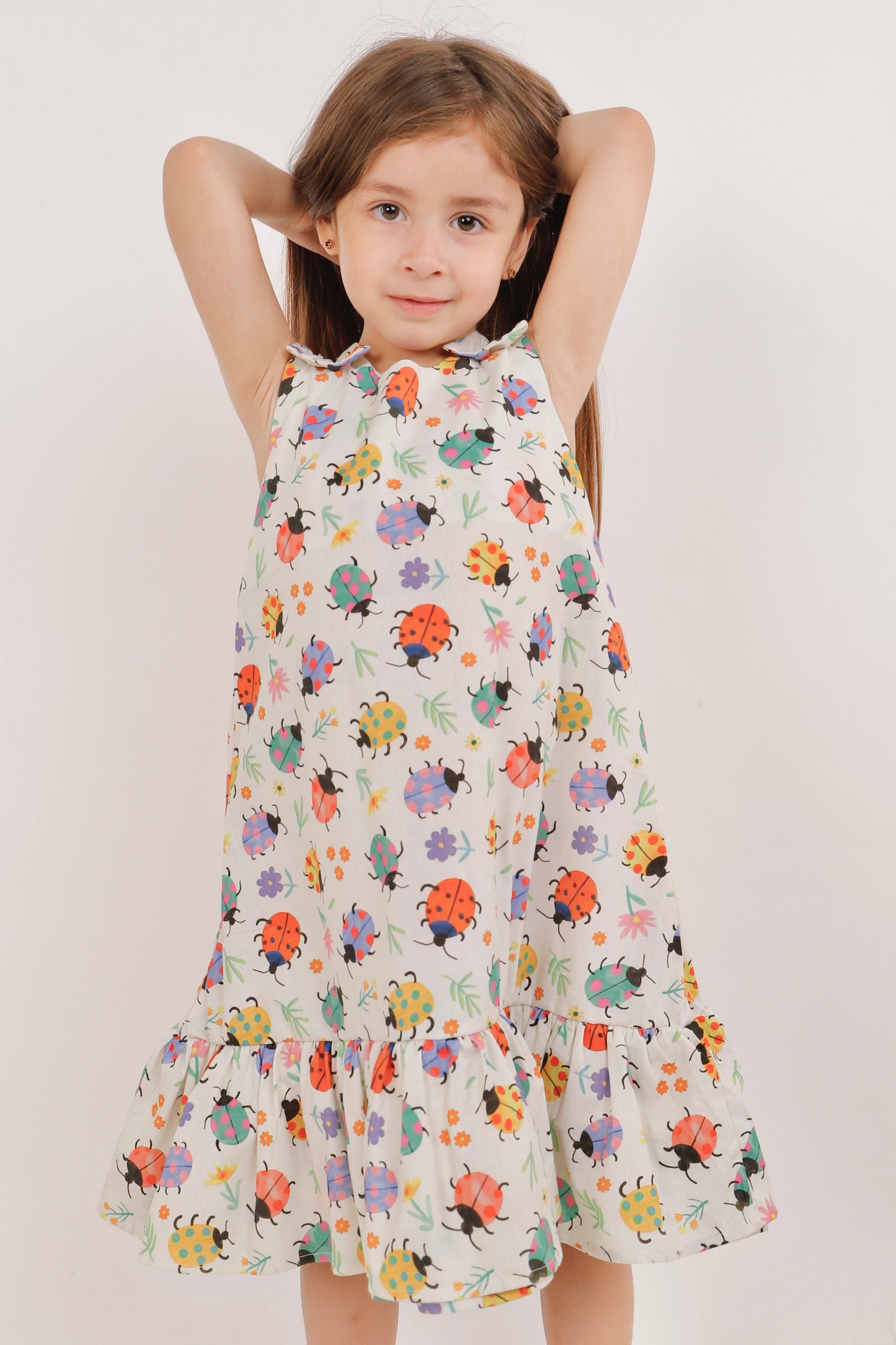 Vestido Expansible Trapecio de Chinitas + collet de REGALO + descosedor de hilos GRATIS