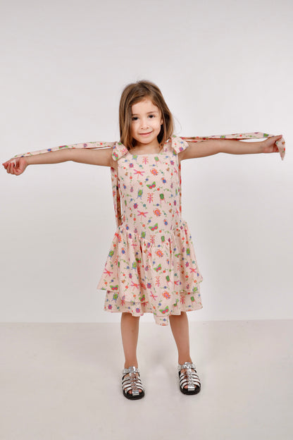 Vestido Expansible Lacitos Insectos + Collet de REGALO + Descosedor de hilos GRATIS