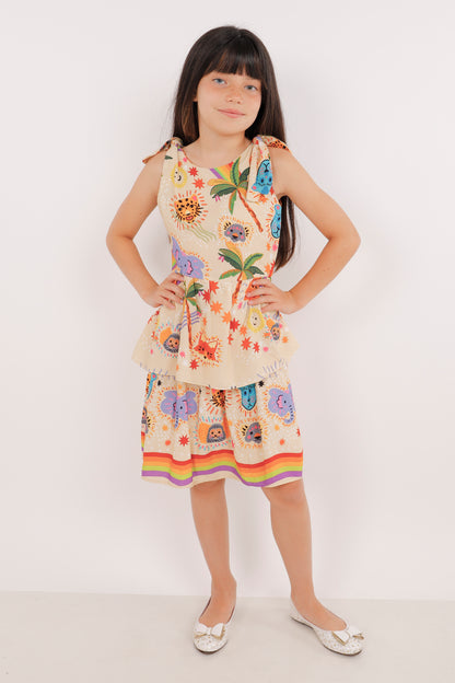 Vestido Expansible de Amarrar Sobre los Hombros + collet de REGALO + descosedor de hilos GRATIS