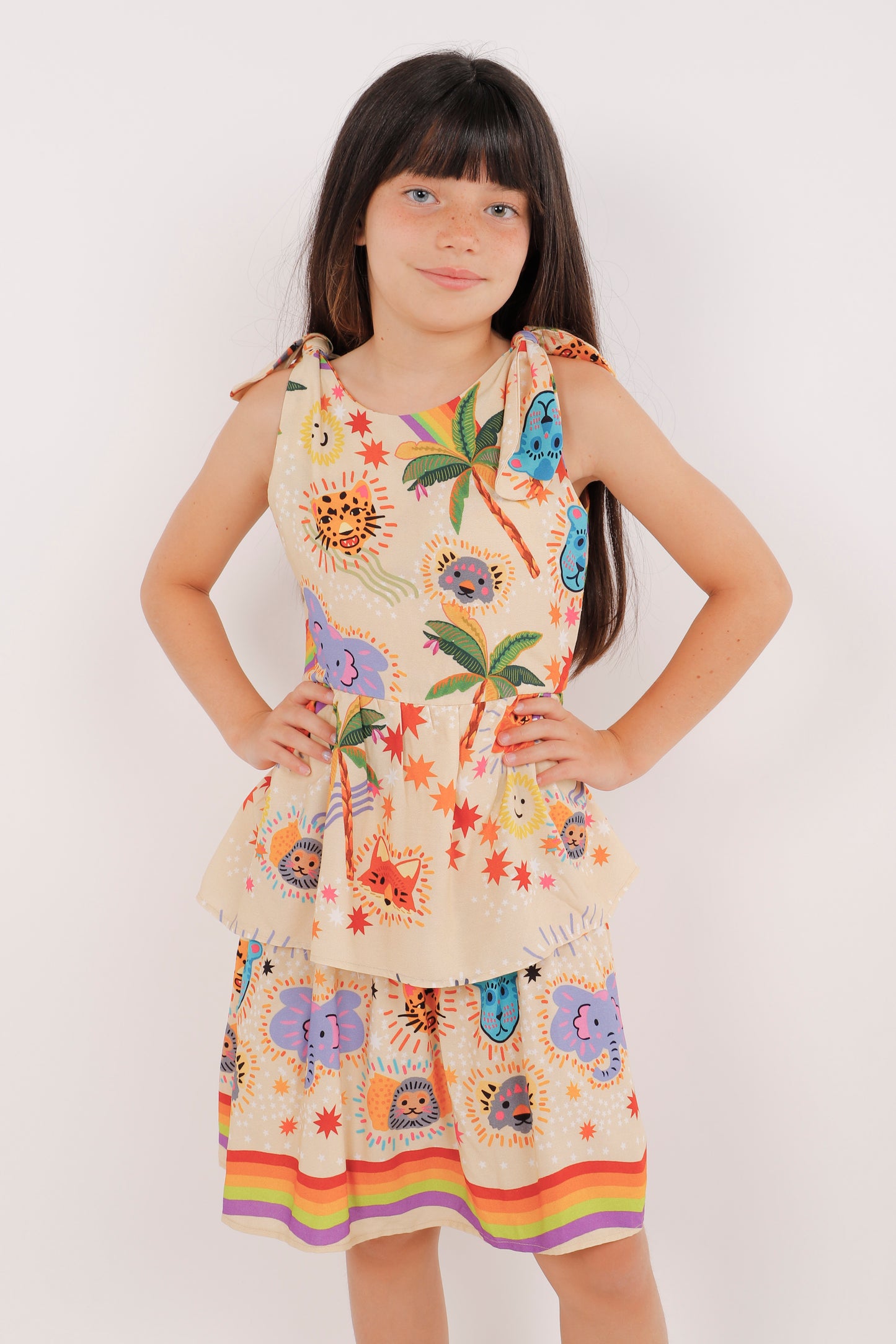 Vestido Expansible de Amarrar Sobre los Hombros + collet de REGALO + descosedor de hilos GRATIS