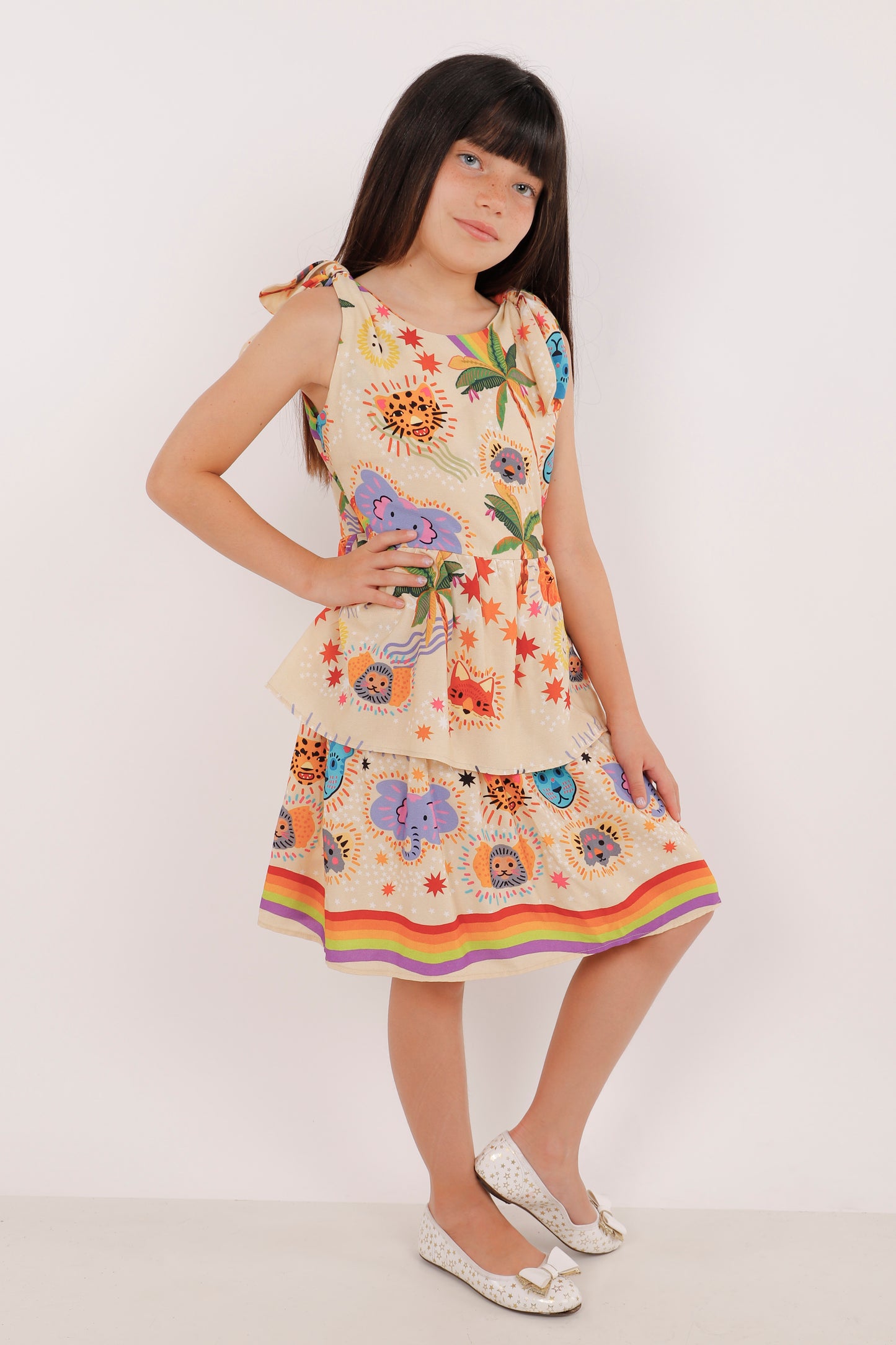 Vestido Expansible de Amarrar Sobre los Hombros + collet de REGALO + descosedor de hilos GRATIS