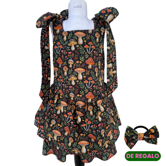 Vestido Expansible de Lacitos Hongos + Collet de REGALO + Descosedor de hilos GRATIS